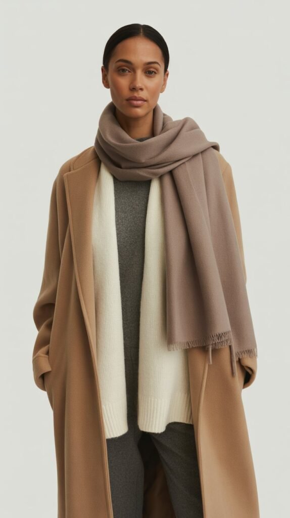 Every successful boho winter layering outfit starts with a base layer that feels good on your skin. This layer sets the foundation for warmth and comfort throughout the day.Wear a soft long sleeve top, a lightweight thermal, or a ribbed knit that feels breathable and easy to move in. Neutral tones work best because they allow you to build layers without visual clutter.