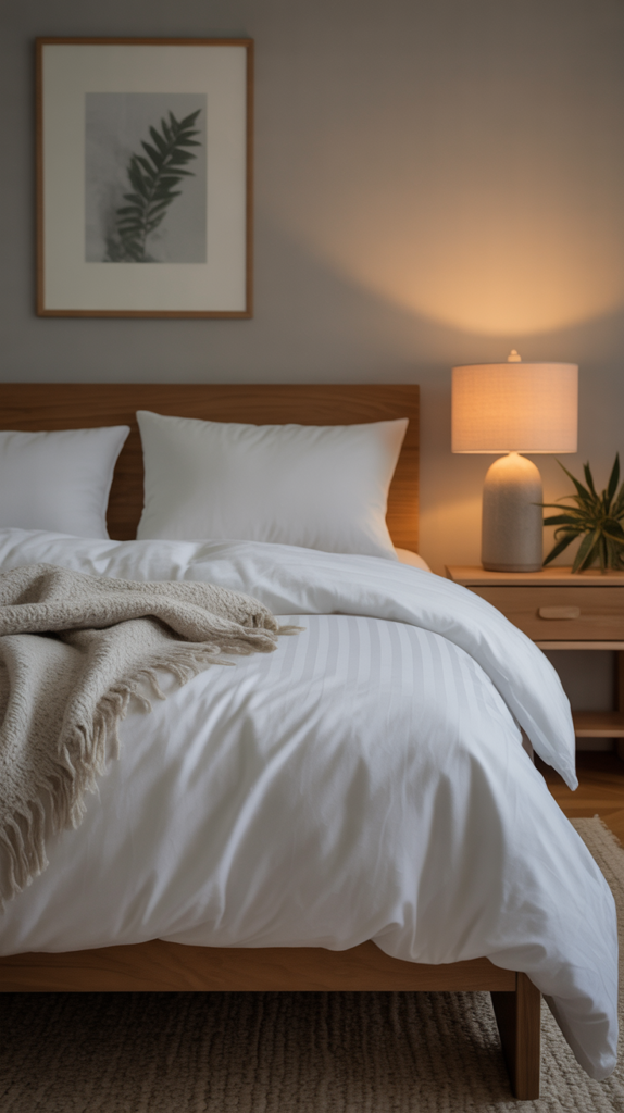 The soft sheets feel cool and breathable against your skin, and your blanket is the perfect weight—heavy enough to comfort, light enough not to feel smothering. Every time you climb into bed, it feels like the ultimate reward at the end of the day.